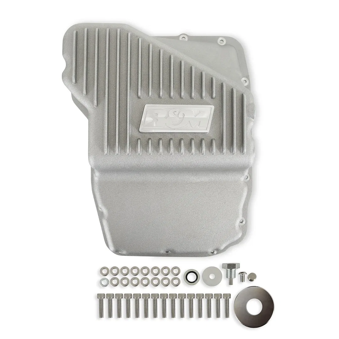 70402 – B&M CO Auto Trans Oil Pan, For Use With 45RFE/ 68RFE Automatic Transmission Extra 2 Quarts Capacity Natural A...